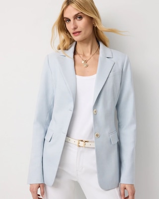 Petite Crosshatch Blazer