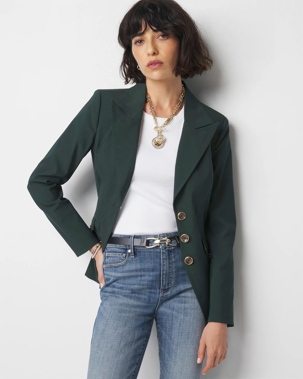 Petite 3-Button Jacket