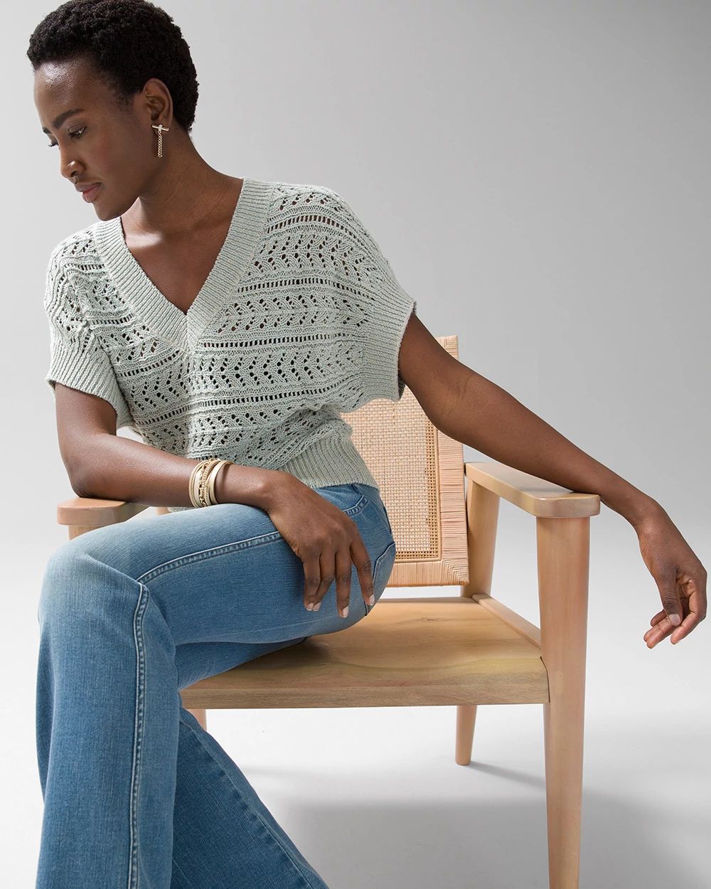 Arach&Cloz Womens Summer Sweater 2025 Spring Tops Business