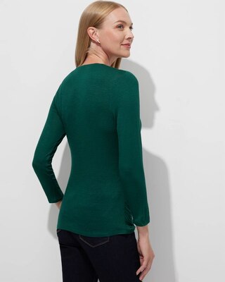 Outlet WHBM Surplice 3/4-Sleeve Tee
