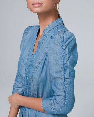 Silky-Soft Denim Shirtdress