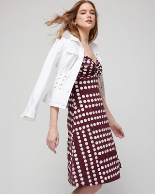 Matte Jersey Sweetheart Twist Front Dress