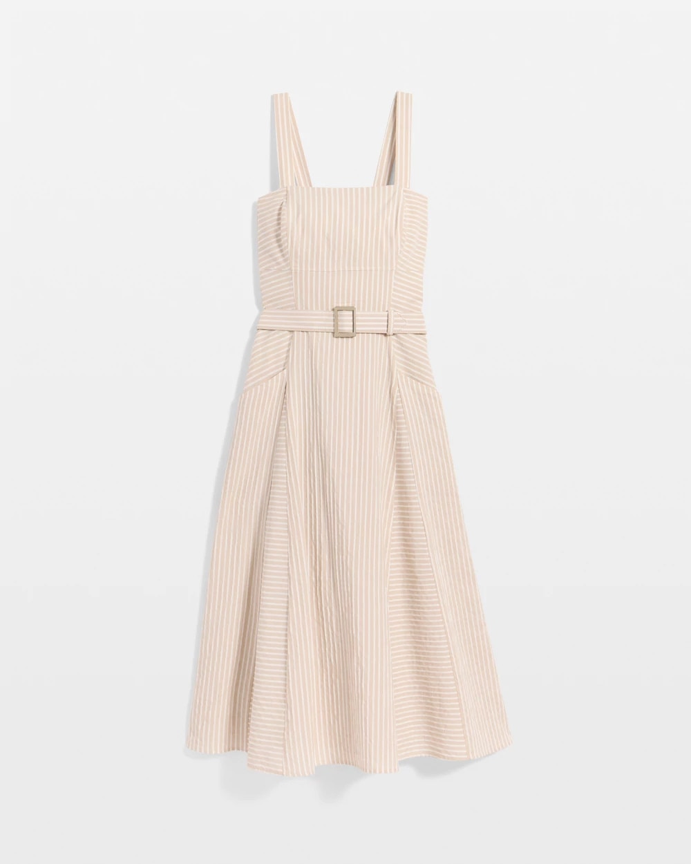 Striped Strapless Midi Dress - image 5