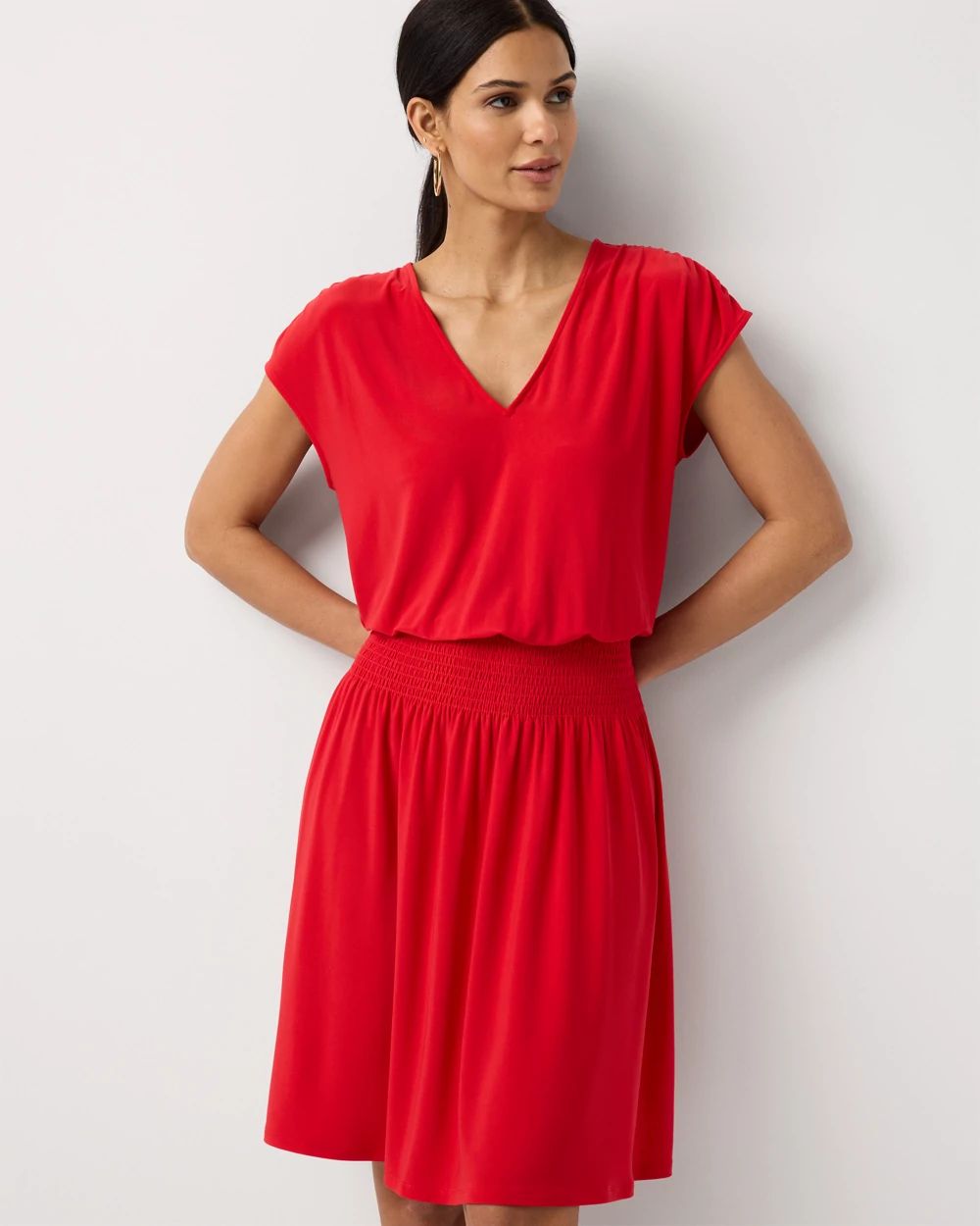 Smocked Waist Dress click to view larger image.