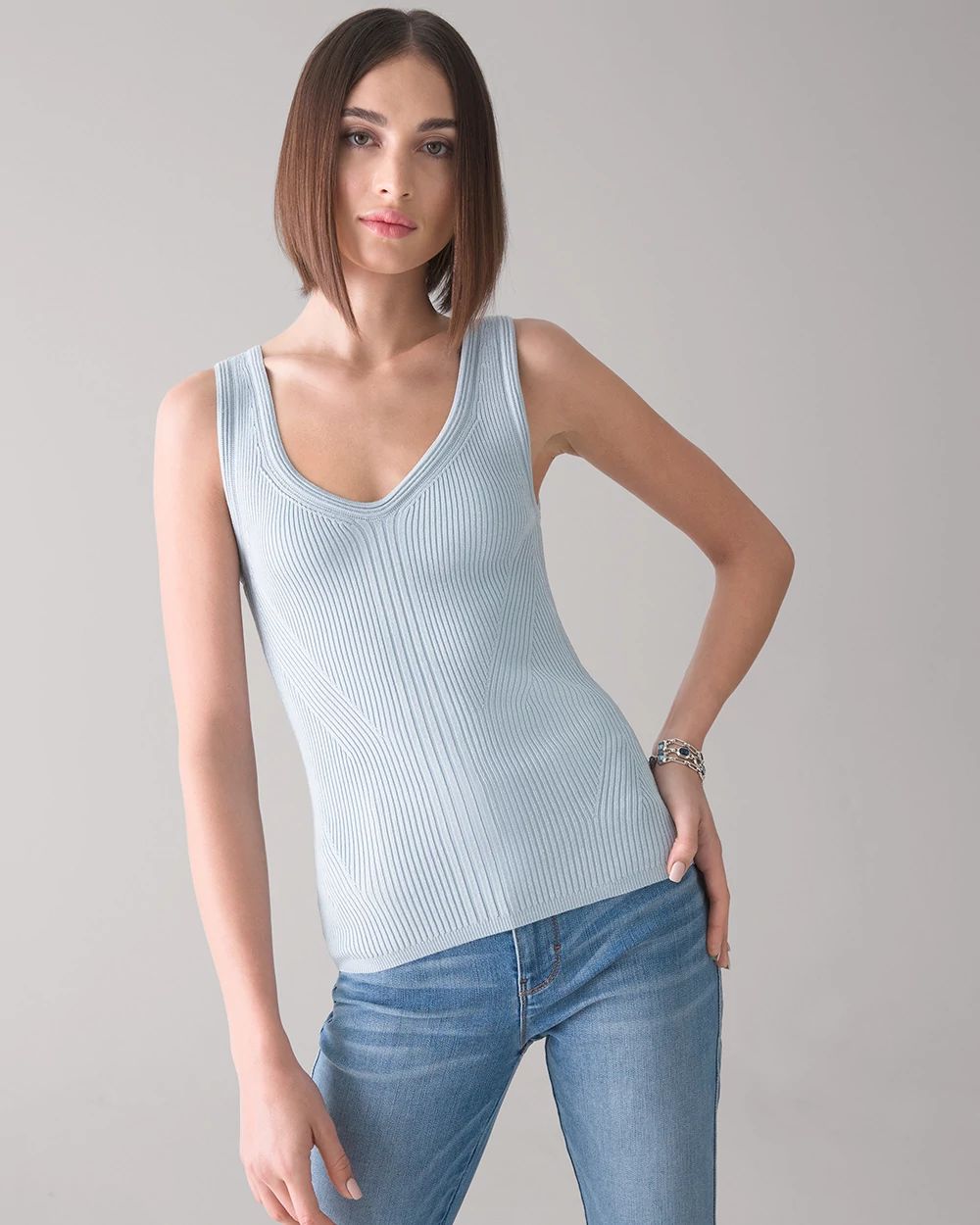 Ribbed Sweetheart Tank