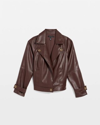 Faux Leather Jacket click to view larger image.