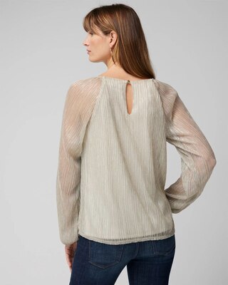 Long Sleeve Crinkle Top