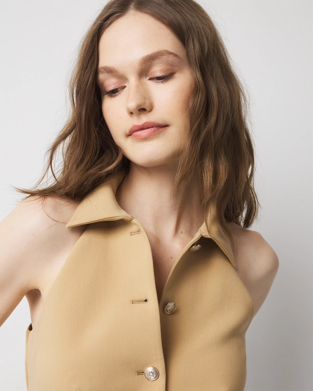 Collared Halter Vest - image 3