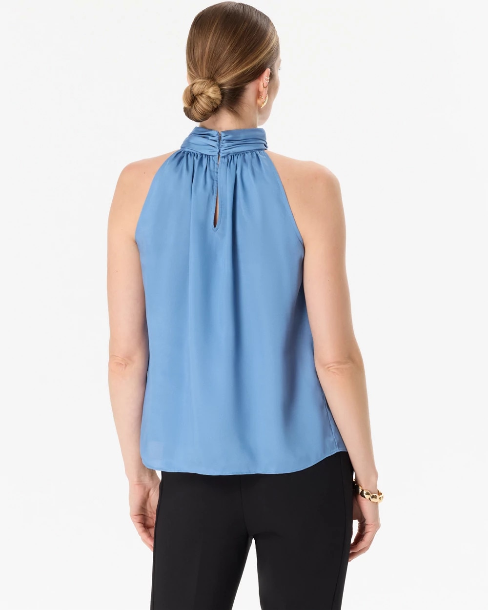 Mockneck Satin Shell