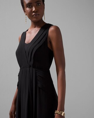 Pleated Midi Dress