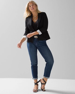 Curvy Mid-Rise Everyday Soft Denim™ Girlfriend Jeans