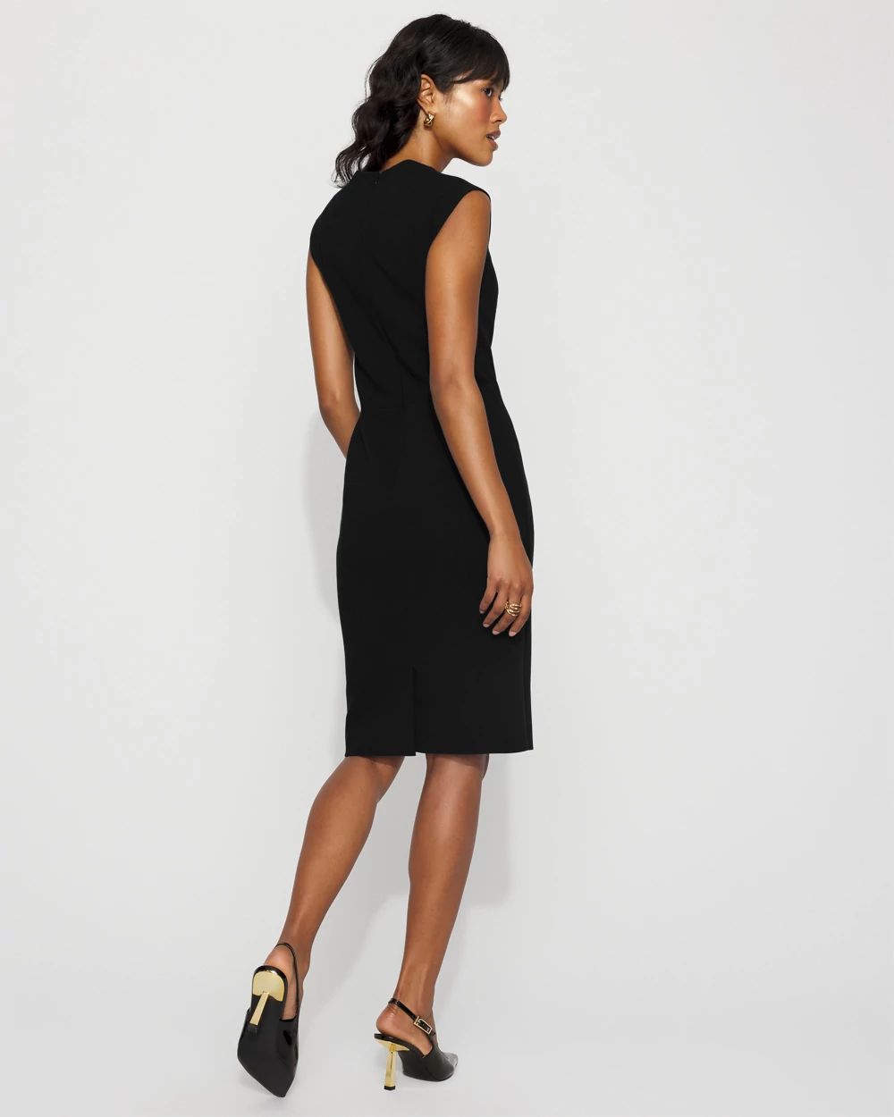 Square Neck Sheath Dress