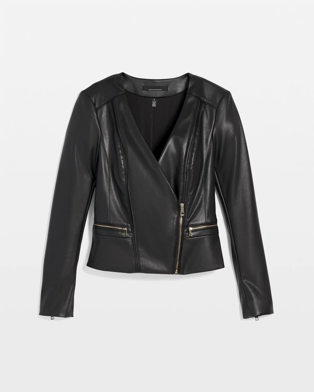 Faux Leather Moto Jacket