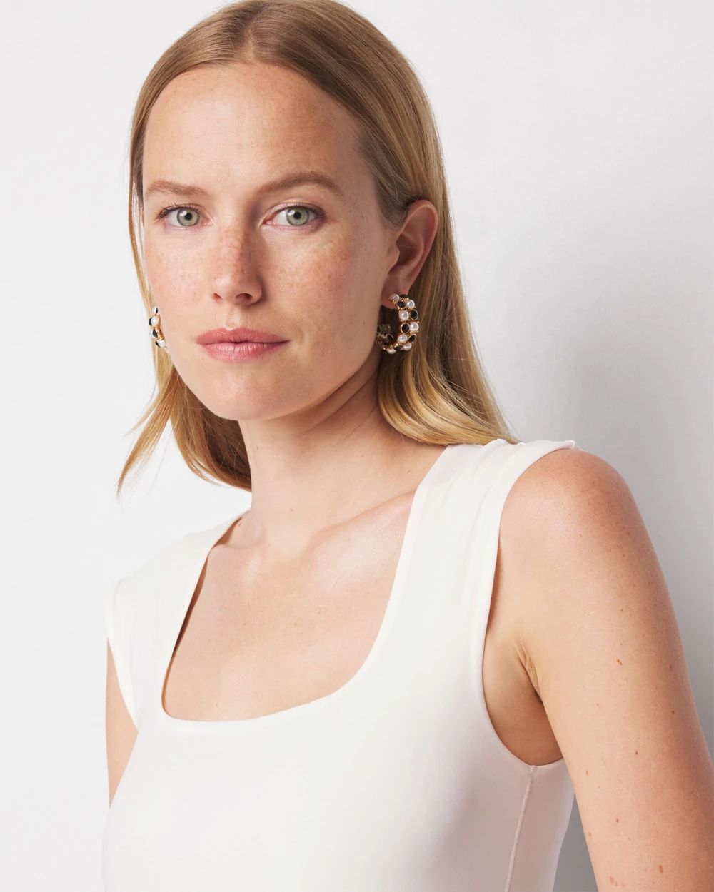 WHBM® FORME Square-Neck Top click to view larger image.