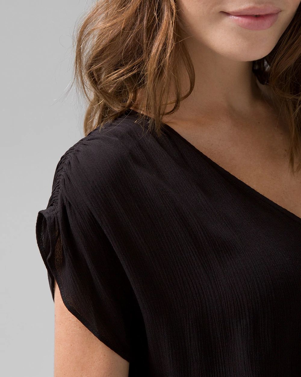 Crinkle Romper Cover Up
