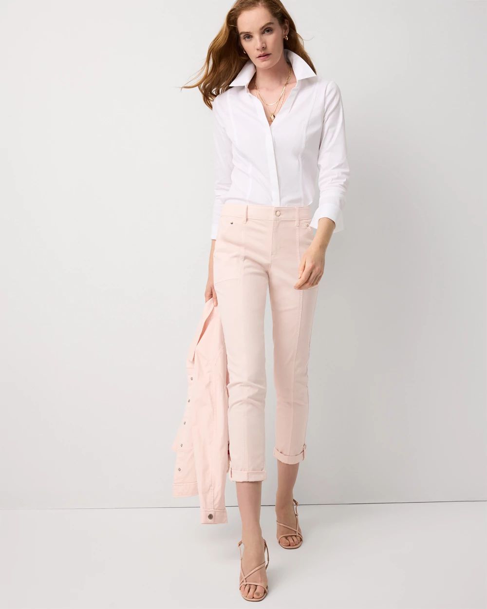 Mid-Rise Pret Crop Pant click to view larger image.