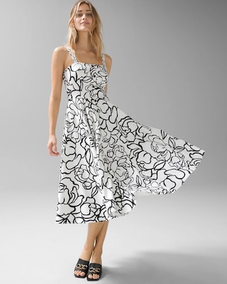 Sleeveless Fit-and-Flare Dress