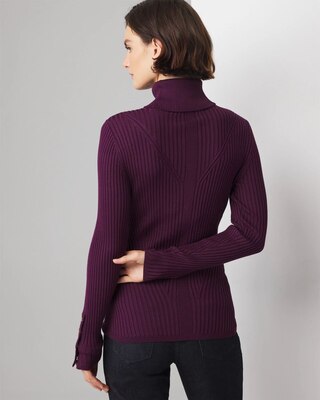 Ribbed Turtleneck Sweater click to view larger image.