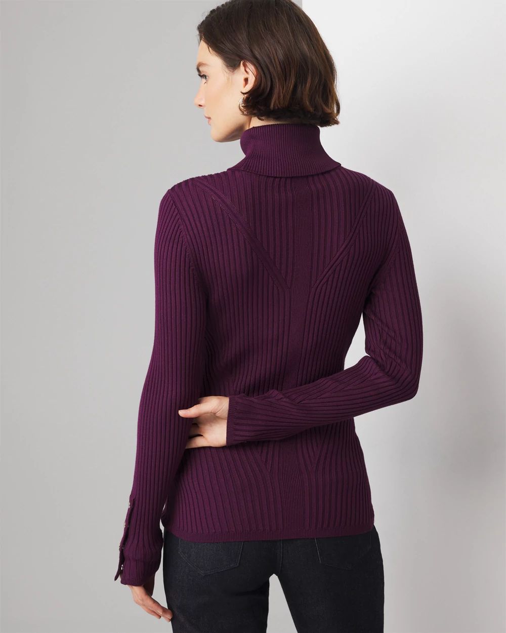 Ribbed Turtleneck Sweater