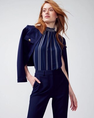 Sleeveless Contrast Stitch Top