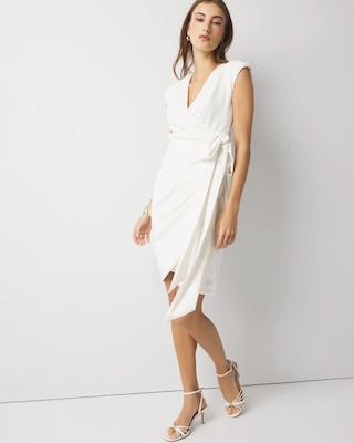 Faux Wrap Mini Dress