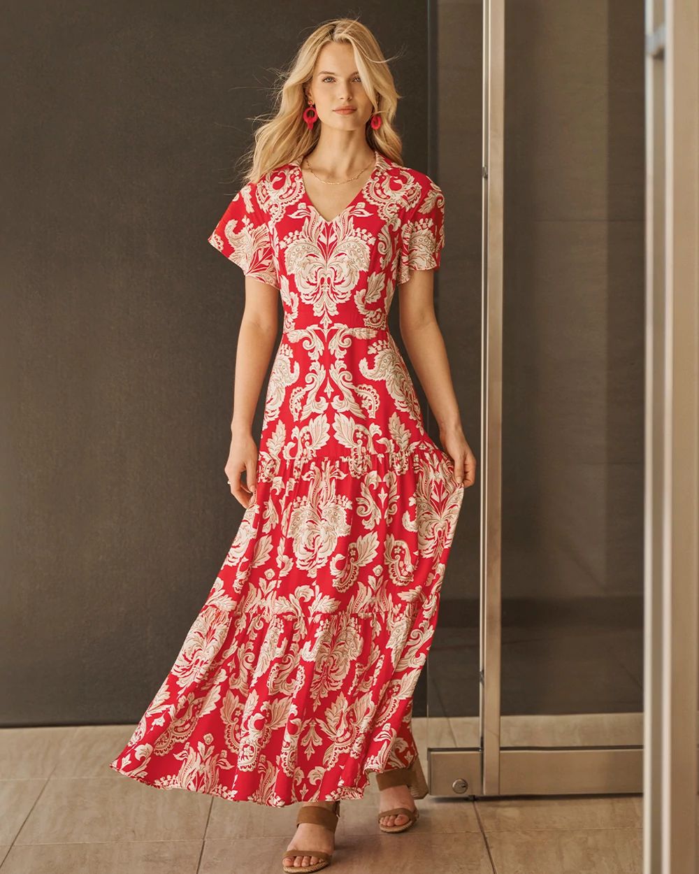 Tiered Midi Dress