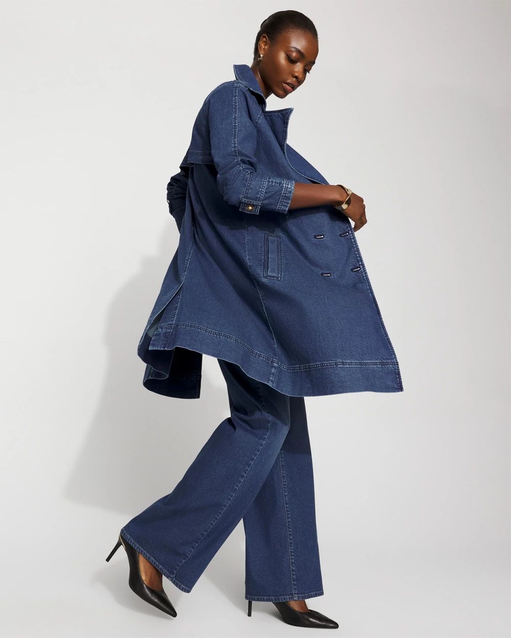 Denim Trench Coat