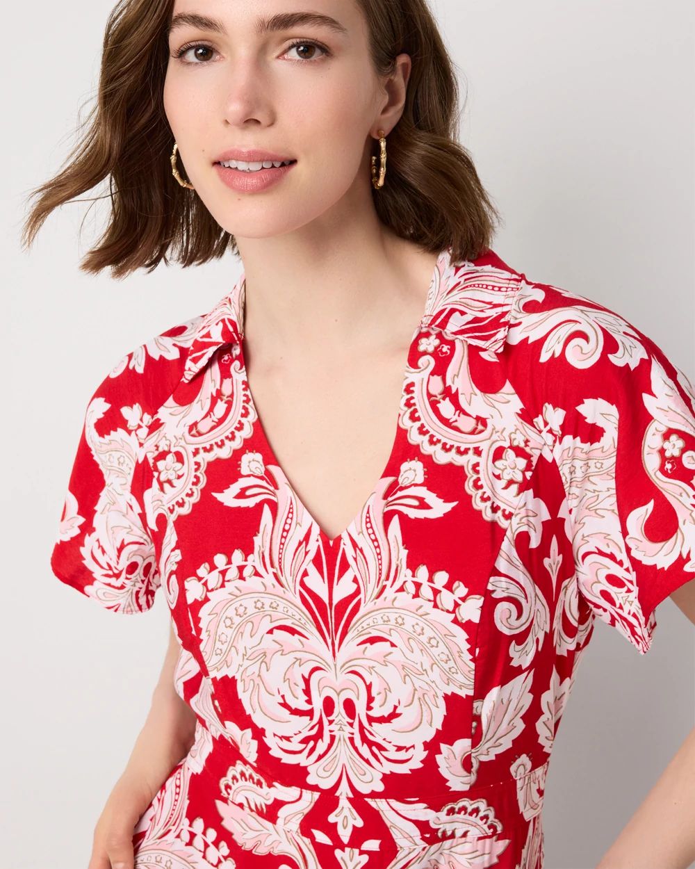Petite Tiered Midi Dress