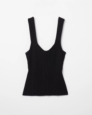 Ribbed Sweater Tank click to view larger image.