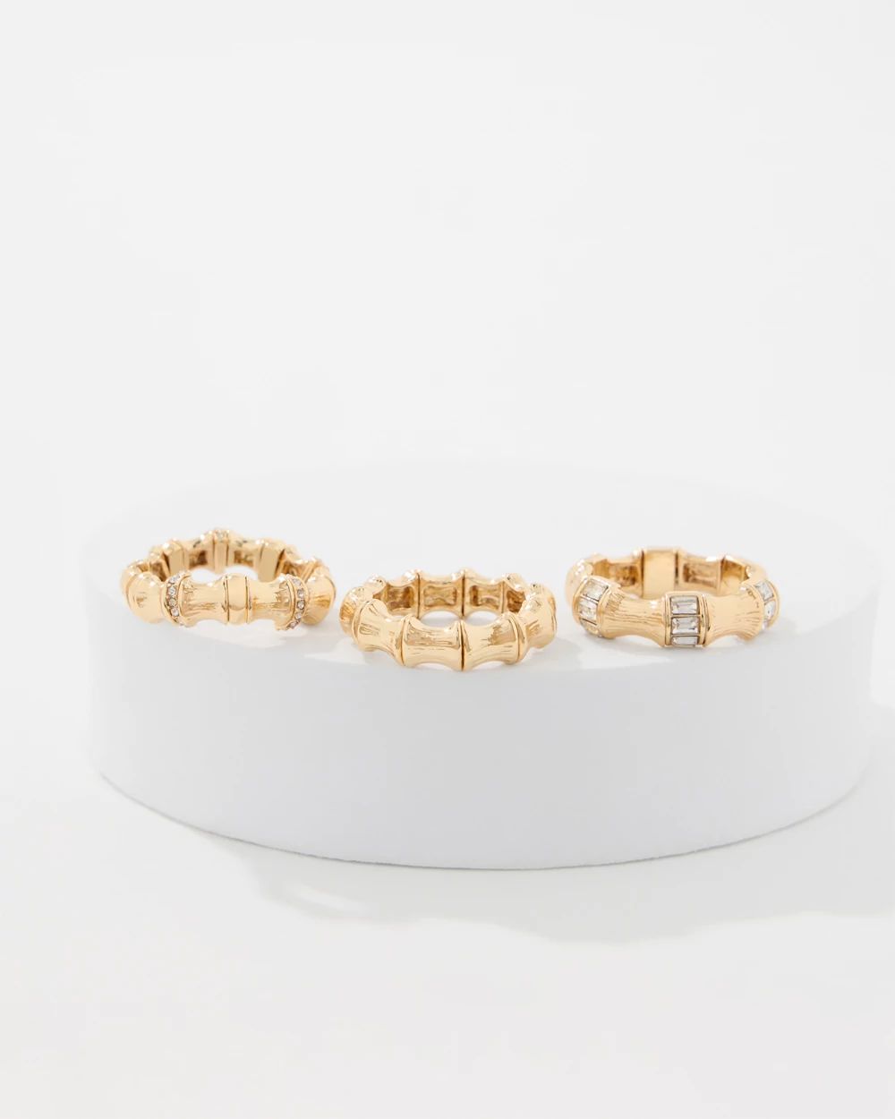 Set of Three Stretch Rings