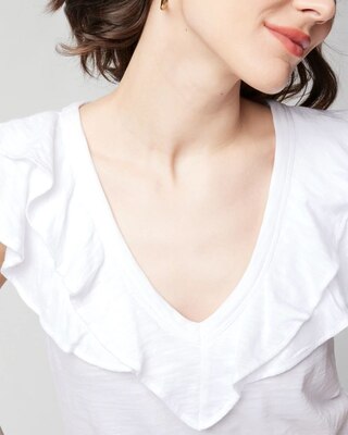 Ruffle Neck Tee