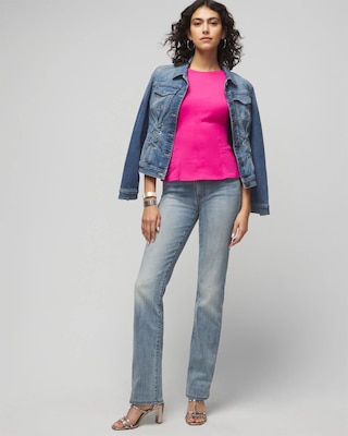 Short Sleeve Seamed Peplum Tee