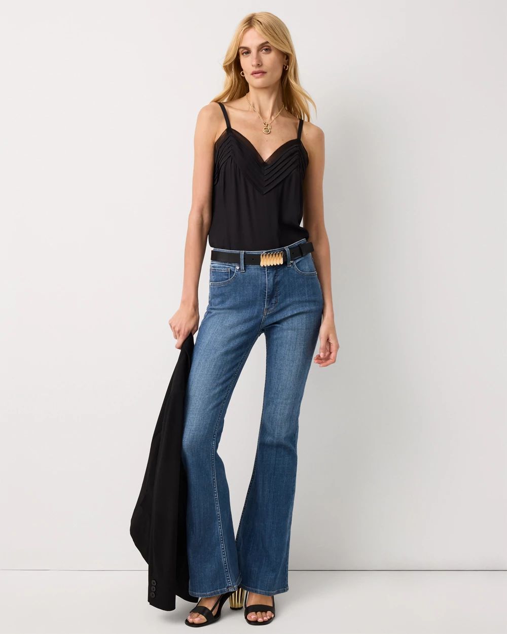 Petite High-Rise Flare Jean