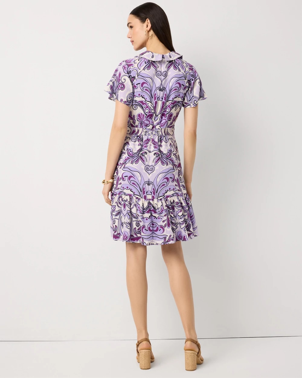 Ruffle Hem Mini Dress