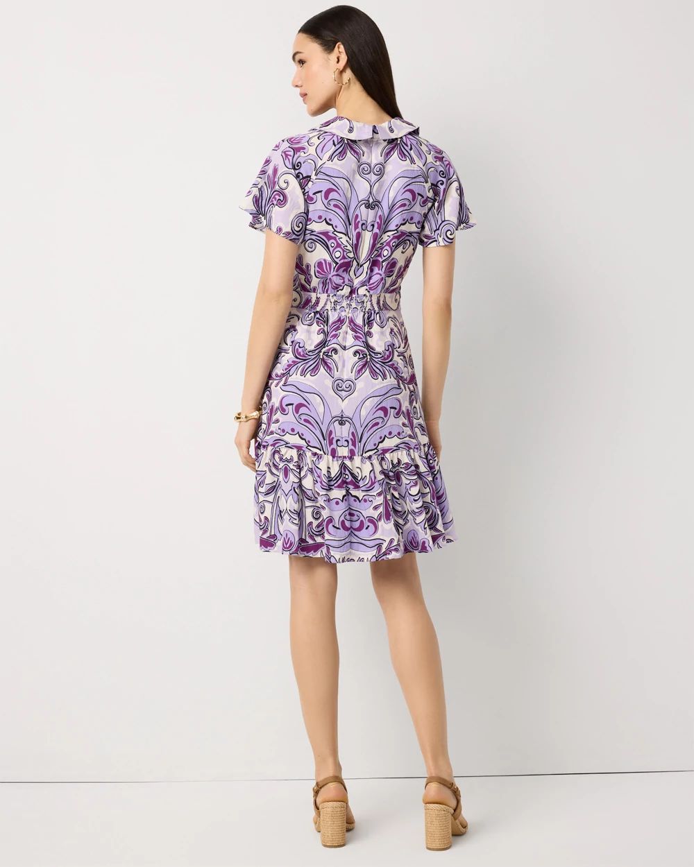 Petite Ruffle Hem Mini Dress