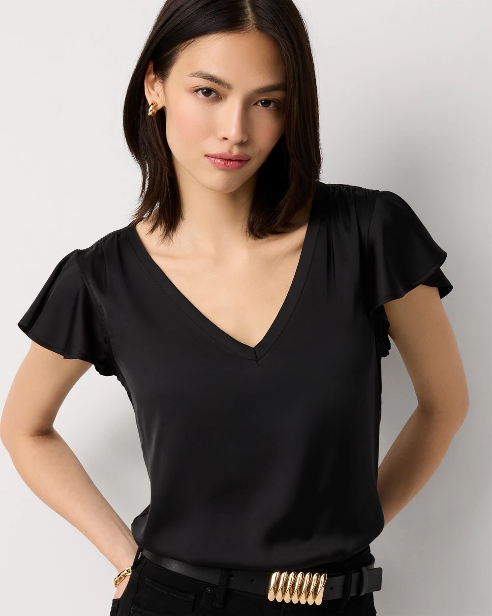 Satin Detail Glamgetter Tee