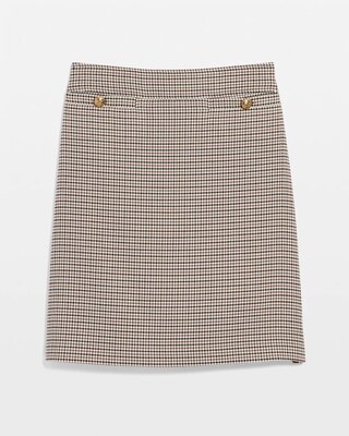Houndstooth Mini Skirt click to view larger image.