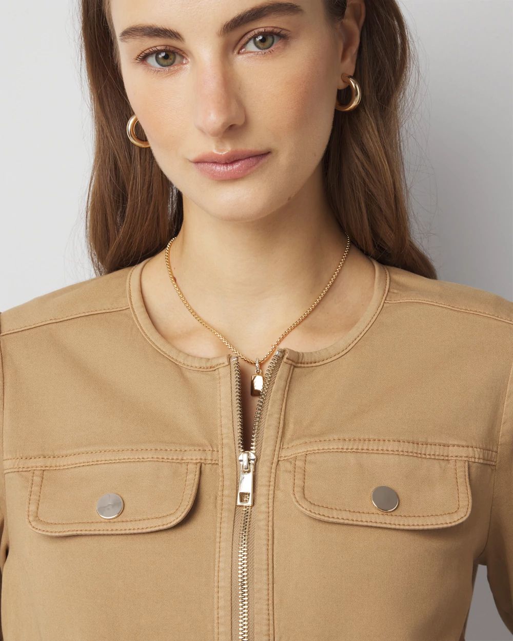 Puff Sleeve Bomber Jacket