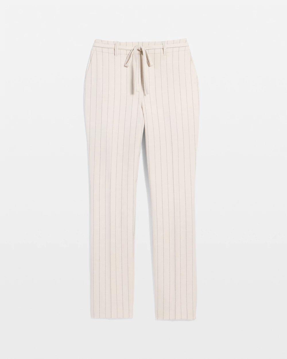 Petite Pinstripe Elle Slim Ankle Pant