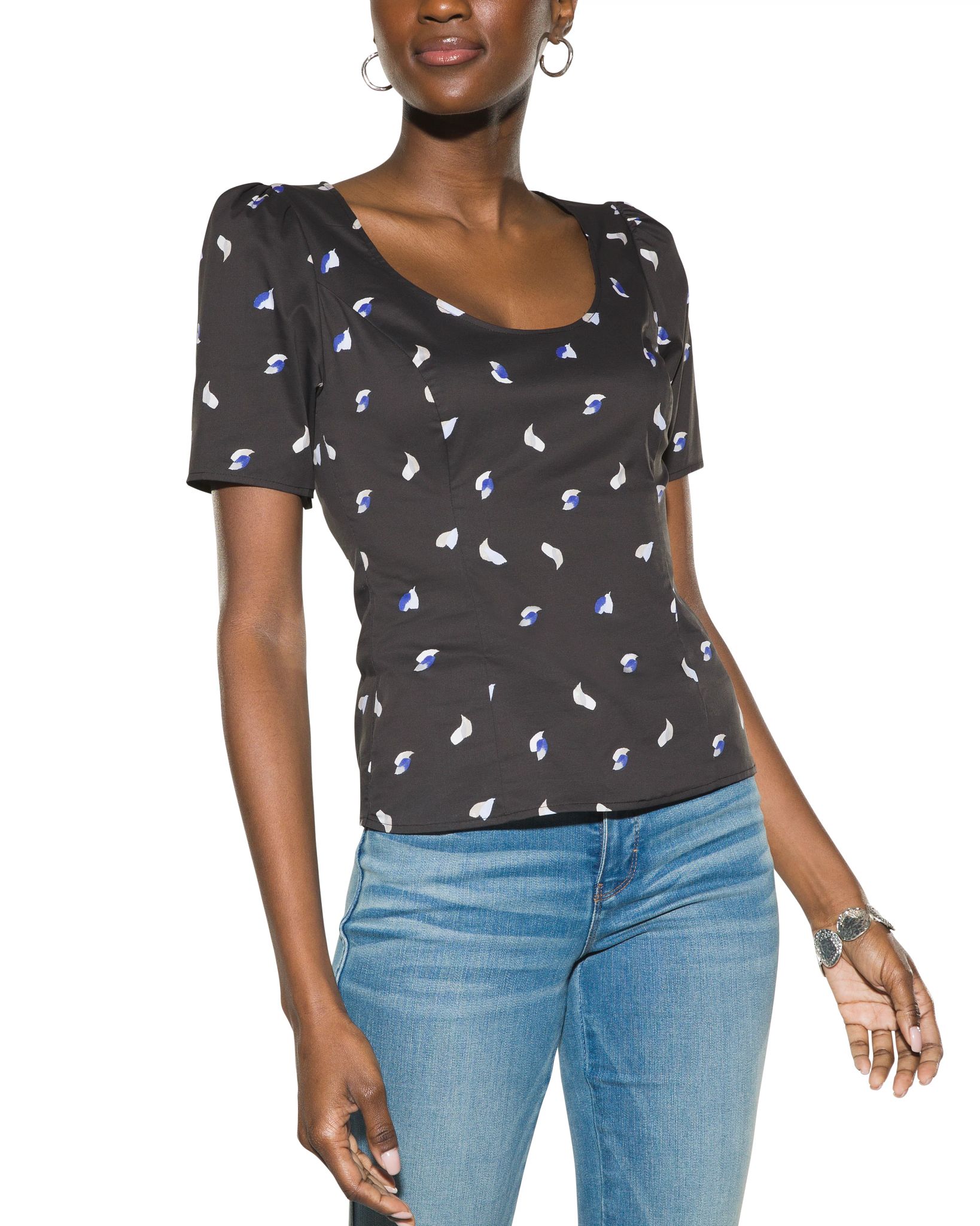 Outlet WHBM Poplin Top