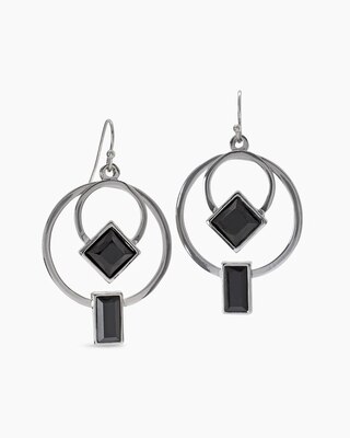 Double Hoop Geometric Earrings
