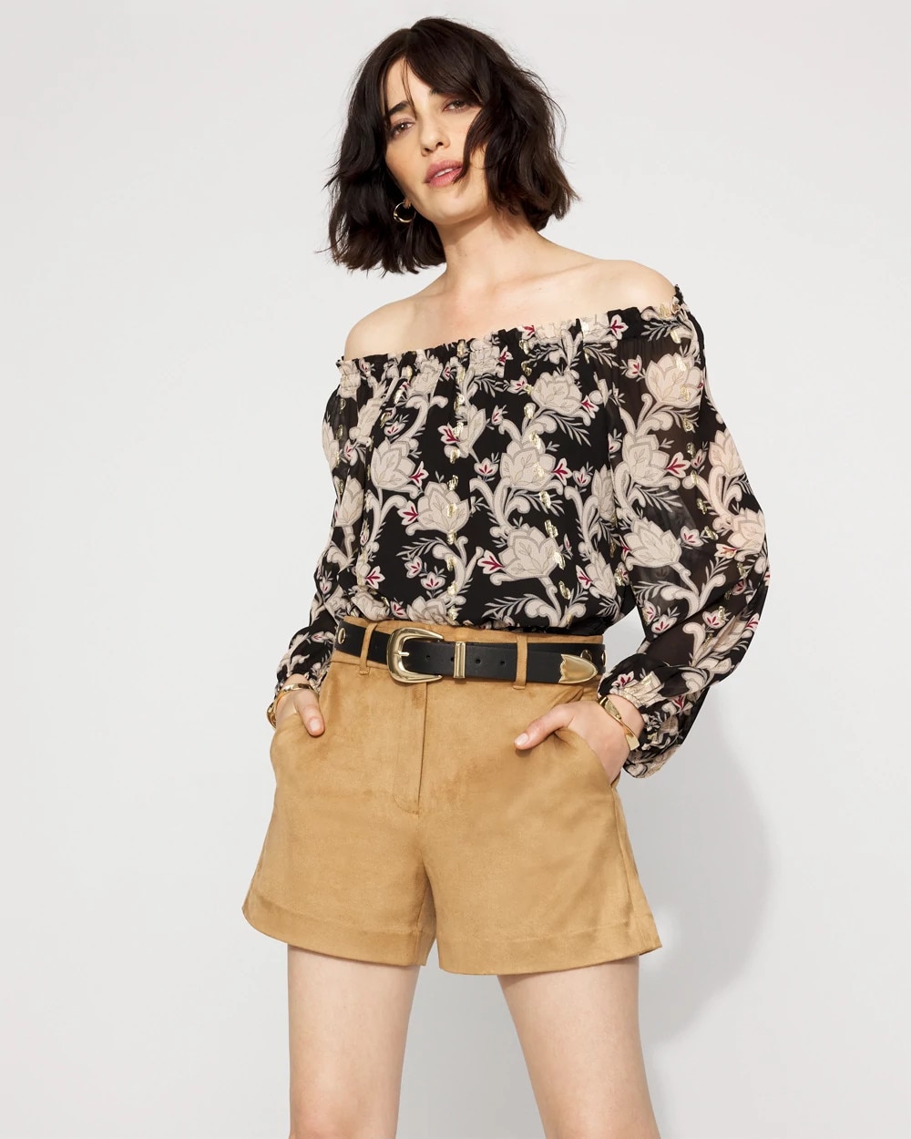 Faux Suede Short