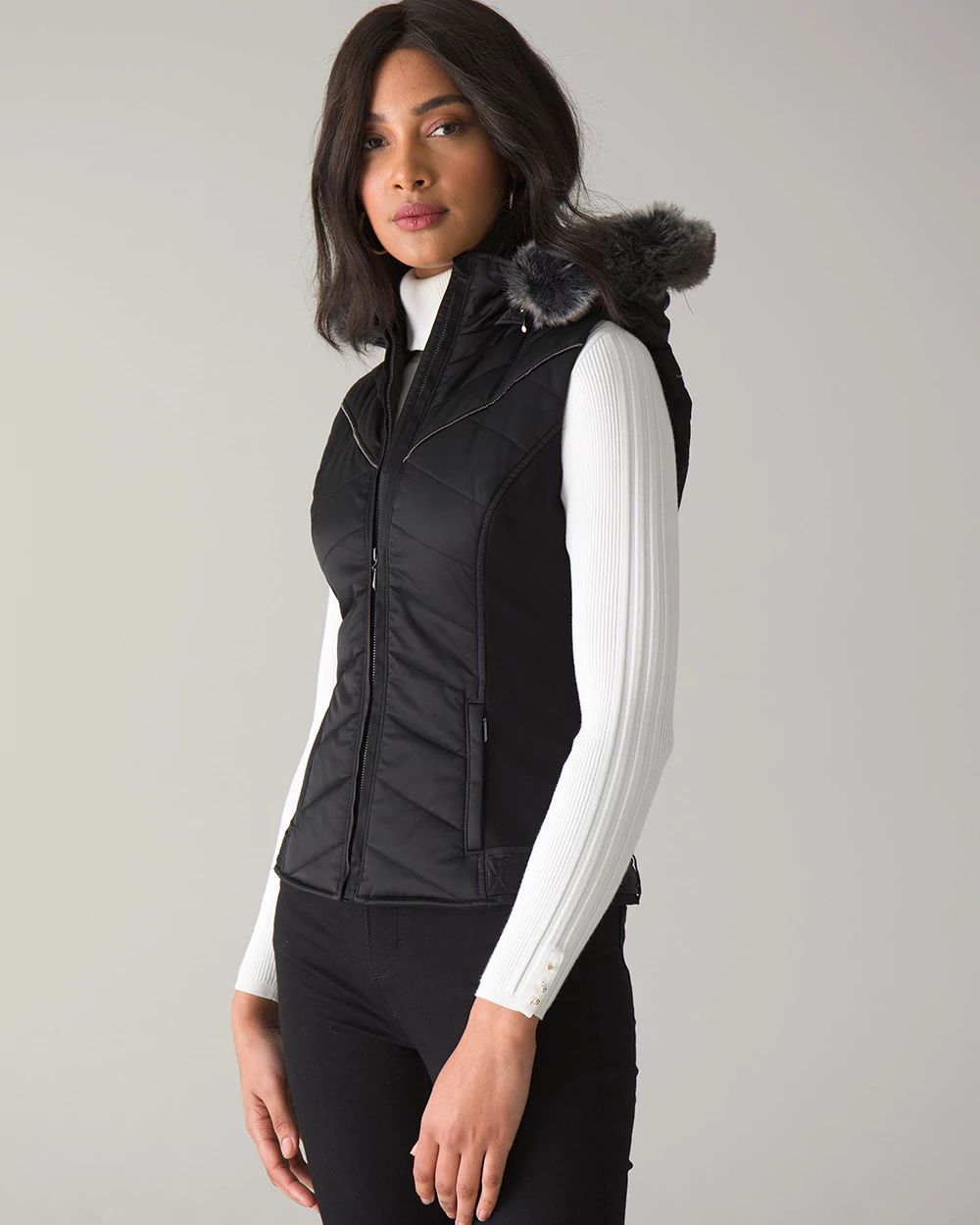 Petite puffer vest sale