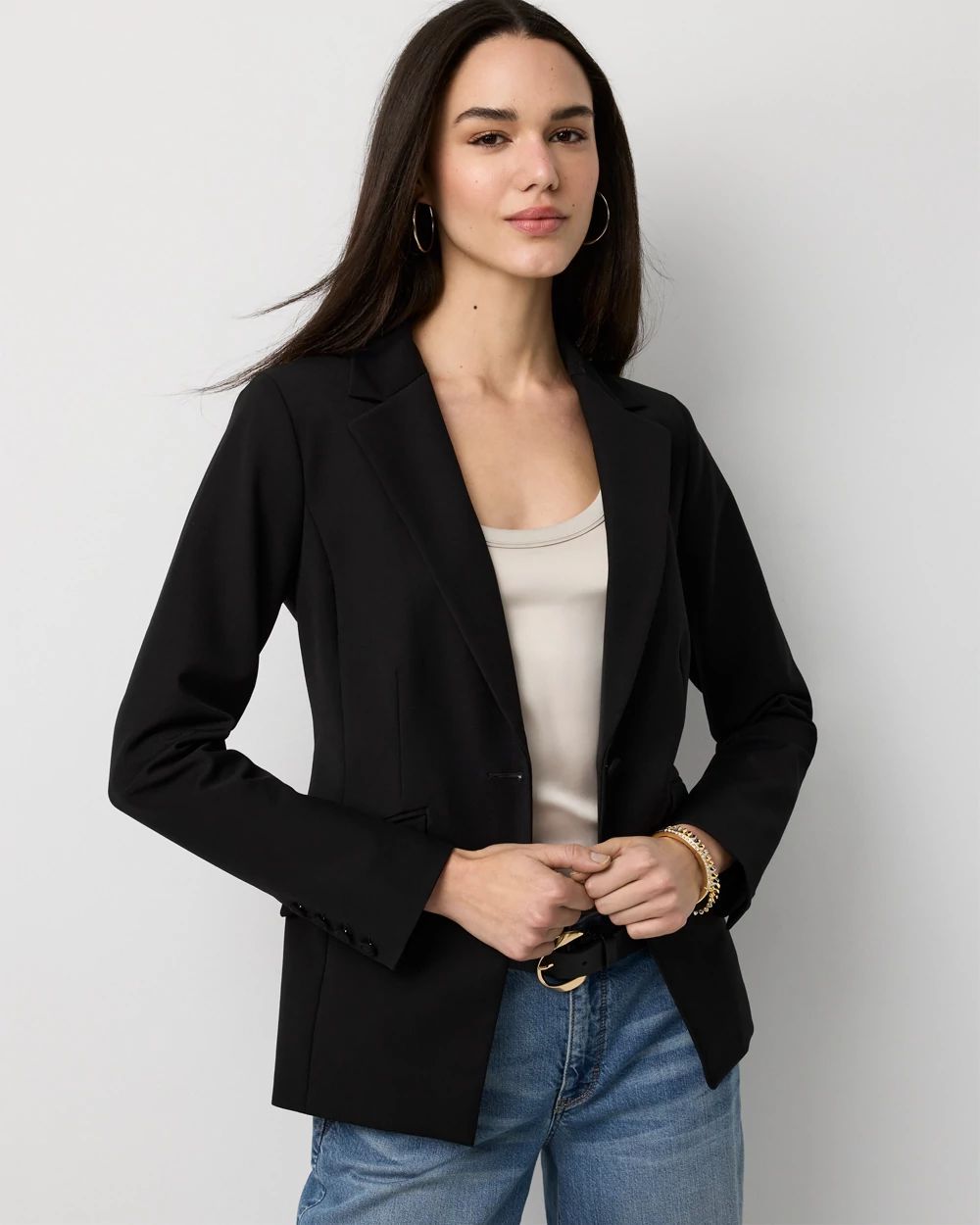WHBM® One-Button Blazer click to view larger image.