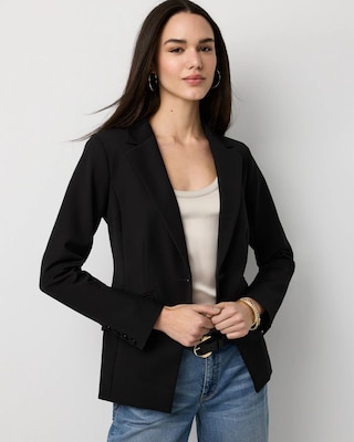 WHBM® One-Button Blazer click to view larger image.