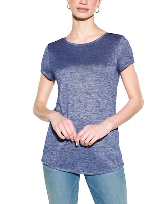 Outlet WHBM Print Crew-Neck Foundation Tee