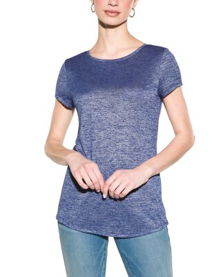 Outlet WHBM Print Crew-Neck Foundation Tee