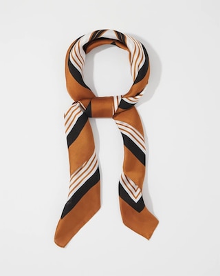 Horsebit Print Square Scarf click to view larger image.