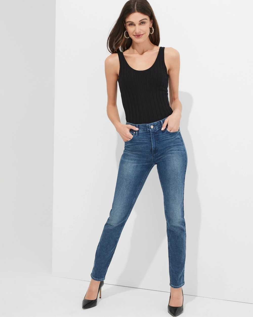 Outlet WHBM High-Rise Slim Jeans