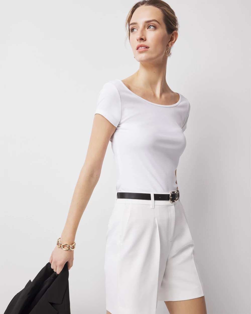 WHBMFORME™ All Ways Stretch Scoop Neck Tee